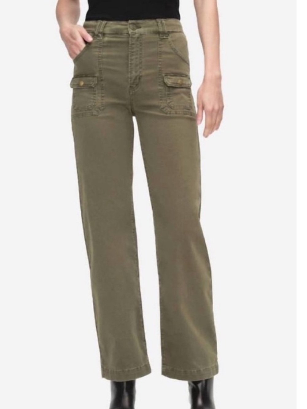 FRAME utility pocket pant in washed winter moss Size 29